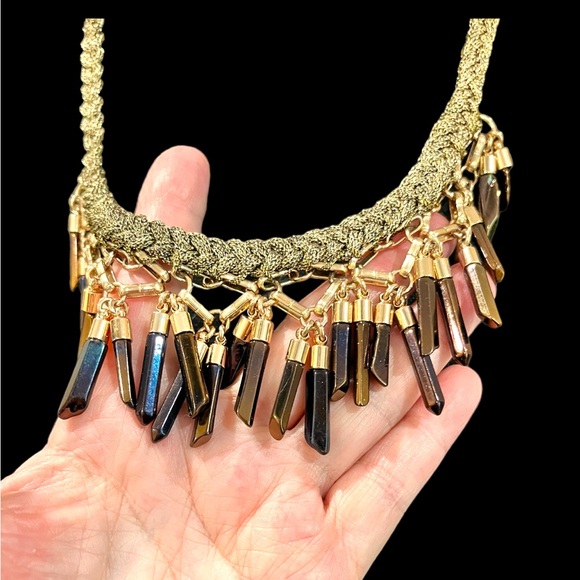 N301 Bora Fringe Stella & Dot Necklace - Picture 6 of 9